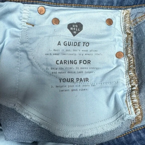 Madewell The Perfect Vintage Crop Jean ~ Women’s Raw Hem Mom Jeans ~ Size 24 - Picture 14 of 16